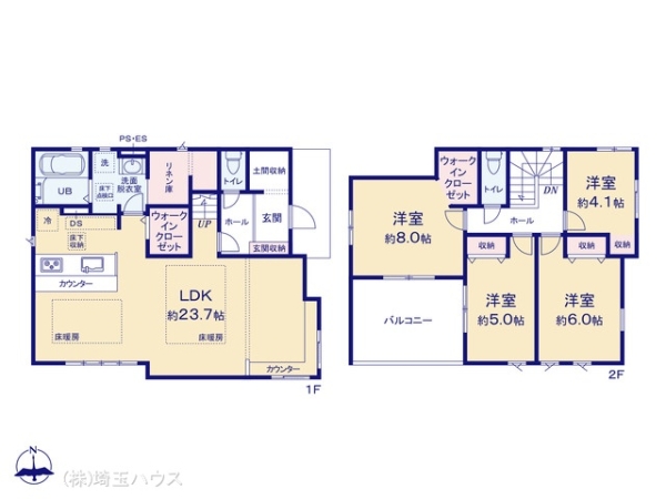 草加市西町11期　新築戸建て　全1棟