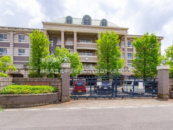 越谷市袋山　新築戸建て　全1棟(越谷市立北中学校)