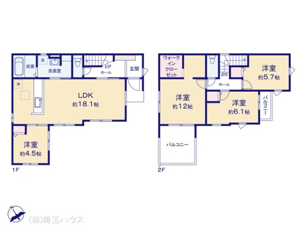 越谷市東町4期　新築戸建て　全1棟