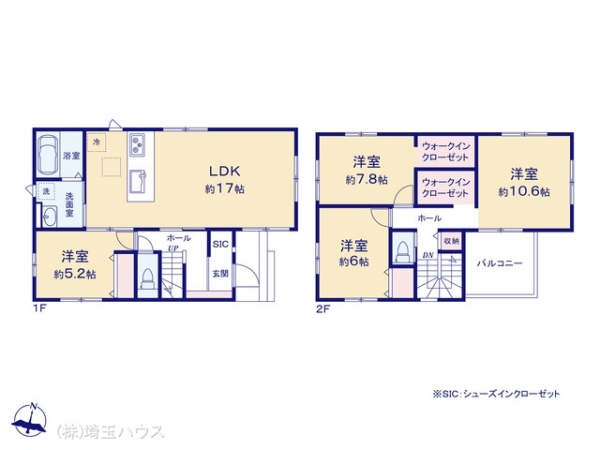 草加市青柳9期 新築戸建て 全1棟