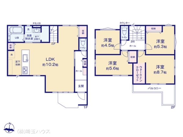 越谷市大林14期　新築戸建て　全2棟