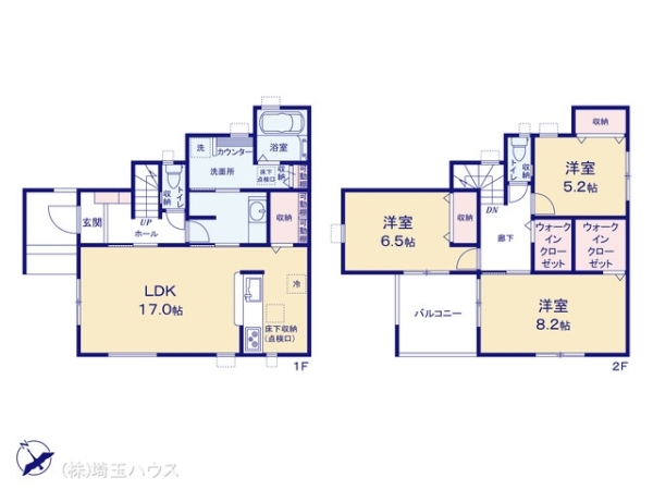 春日部市豊野町1丁目　新築戸建て　全1棟