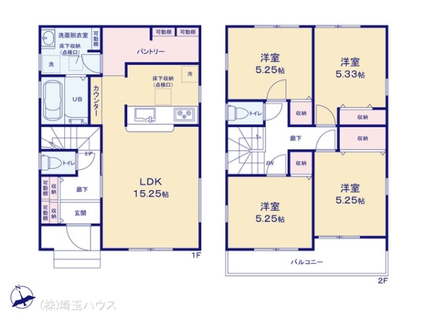 越谷市大泊第9 新築戸建て 全1棟