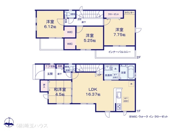 草加市稲荷12期 新築戸建て 全2棟