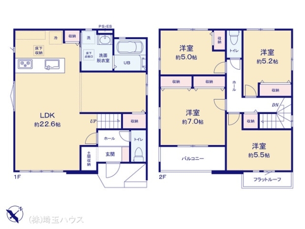 越谷市大林12期 新築戸建て 全1棟