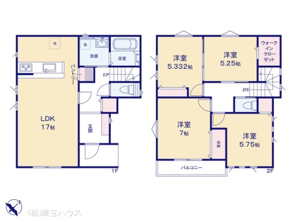 越谷市下間久里　戸建て　全２棟
