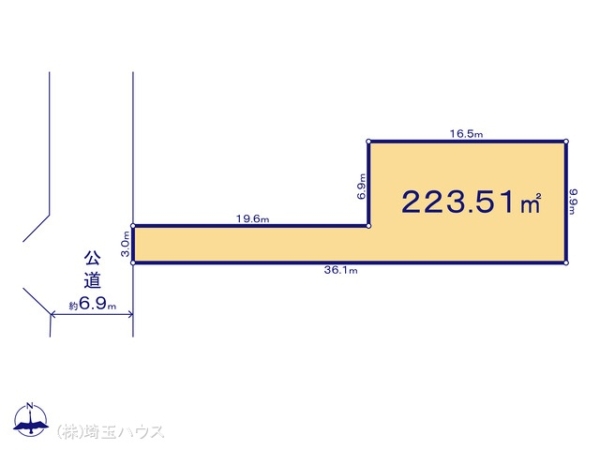 越谷市大字南荻島　土地　全1区画