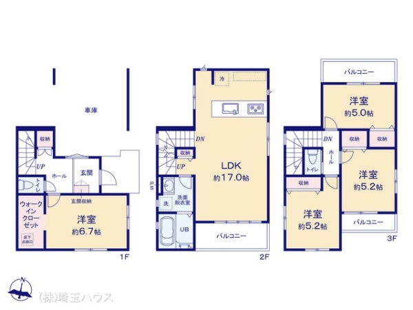 草加市谷塚町23期　新築戸建て　全1棟