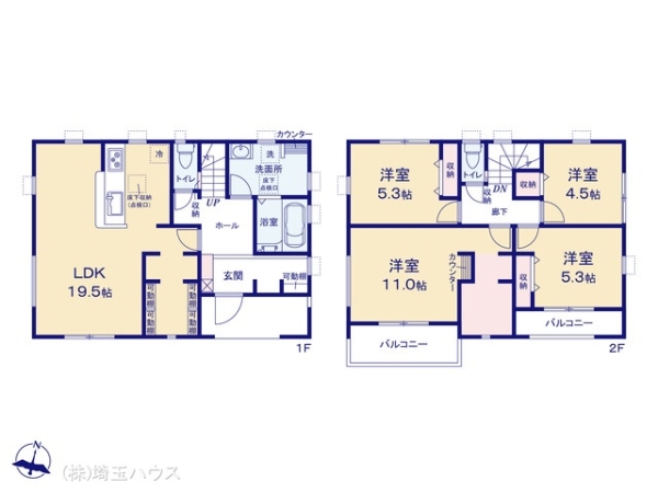 越谷市弥栄町第2　新築戸建て　全1棟