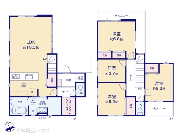 越谷市宮本町19期 新築戸建て 全1棟