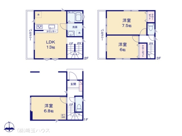 川口市元郷4丁目IV期　新築戸建て　全1棟