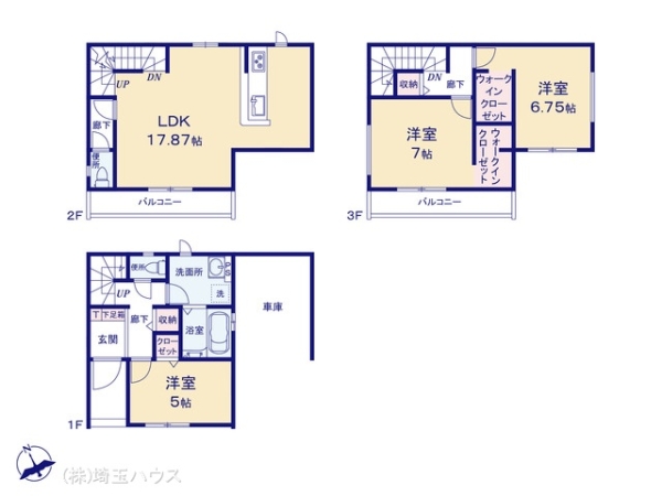 川口市南鳩ヶ谷6期　新築戸建て　全1棟