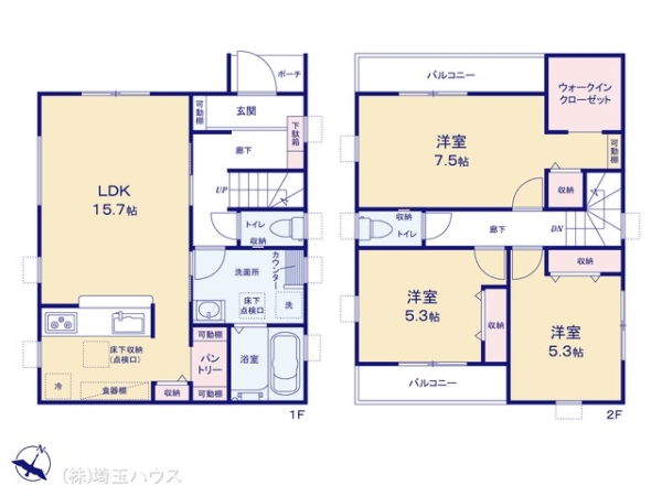 岩槻区城町　新築戸建て　全2棟