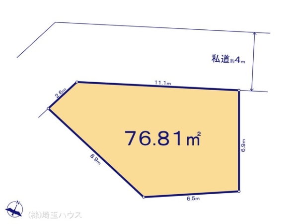 川口市鳩ヶ谷本町109　土地　全1区画