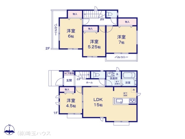 川口市元郷6丁目9番　新築戸建て　全2棟