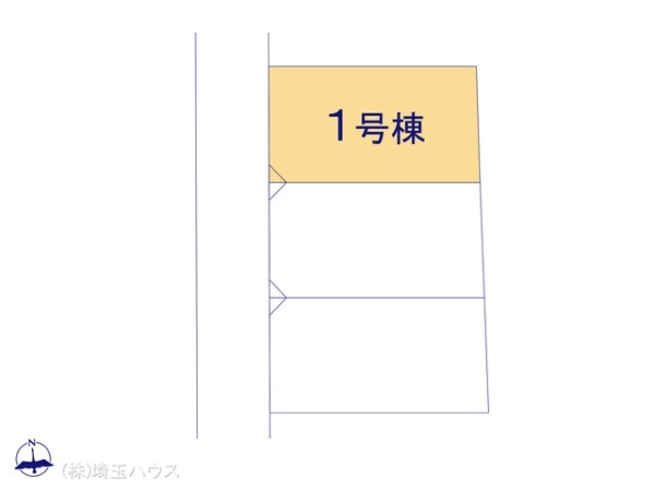 川口市鳩ヶ谷緑町1期　新築戸建て　全3棟