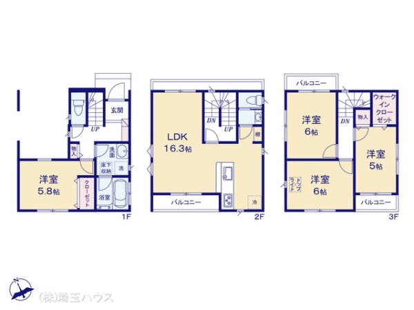 川口市芝西1丁目VI期　新築戸建て　全1棟