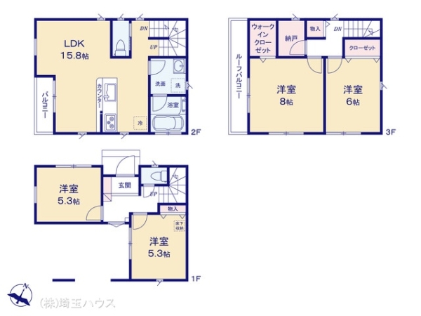 川口市芝1丁目31VIII期　新築戸建て　全1棟
