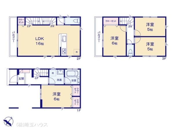 川口市上青木6丁目I期 新築戸建て 全2棟