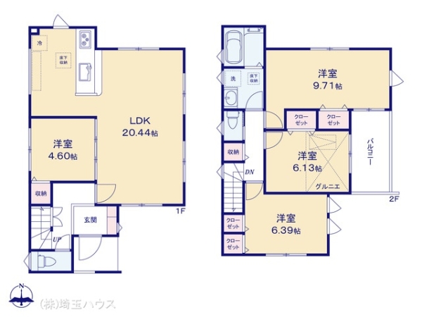 川口市上青木西424　新築戸建て　全2棟
