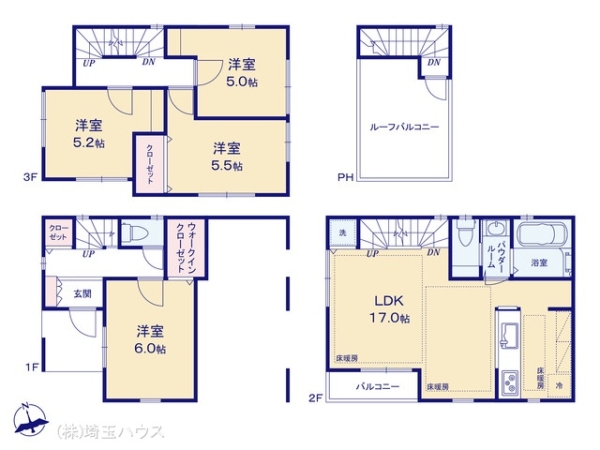川口市芝樋ノ爪2丁目　新築戸建て　全1棟