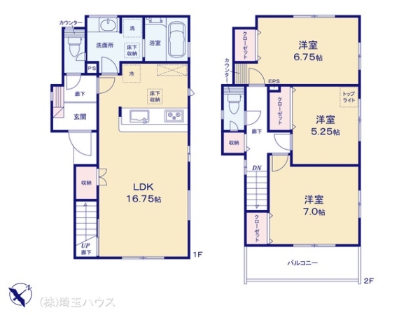 久喜市西　新築戸建て　全1棟