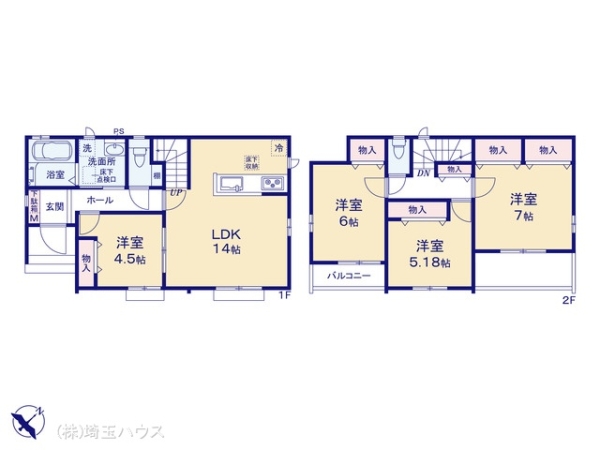 川口市上青木6丁目38番　新築戸建て　全6棟