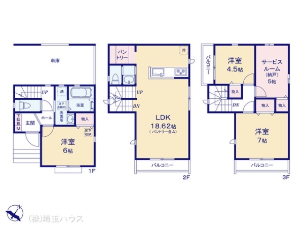 川口市戸塚東四丁目2番　新築戸建て　全2棟