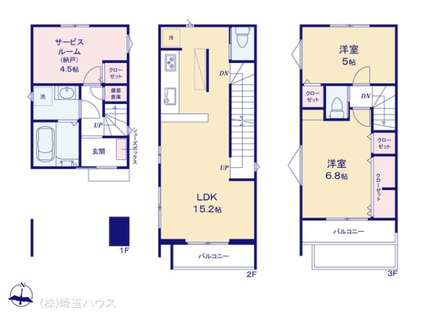 川口市小谷場070　新築戸建て　全4棟