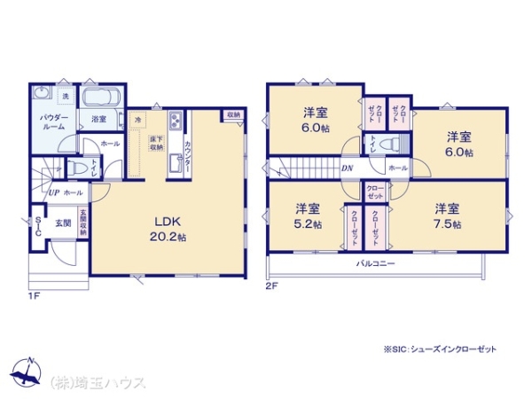 草加市中根1期　新築戸建て　全1棟