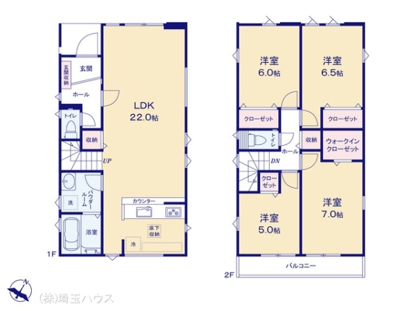 川口市鳩ヶ谷本町3期　新築戸建て　全1棟