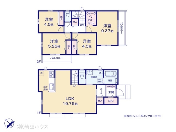 草加市新里町219番5　新築戸建て　全1棟