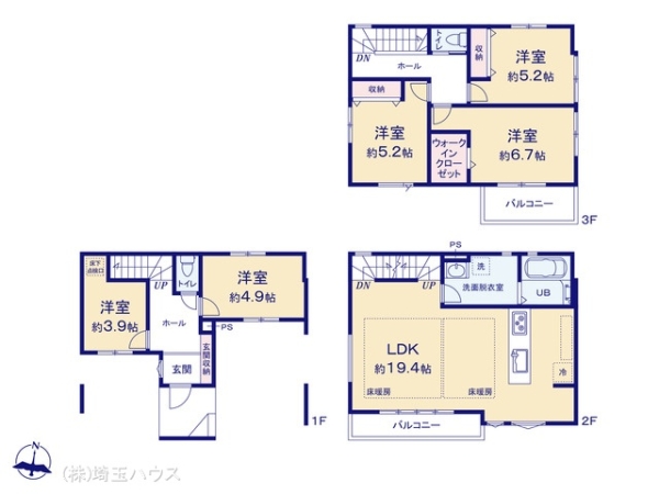 さいたま市南区文蔵22期 新築戸建て 全1棟