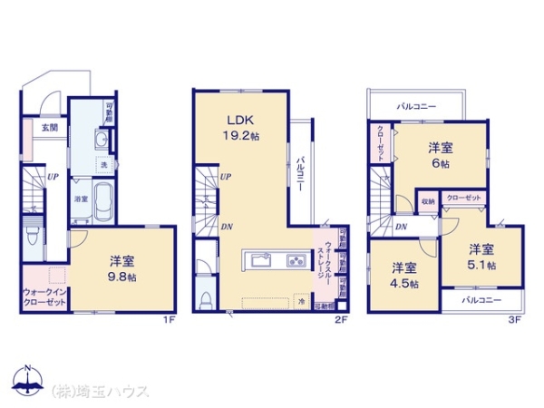 草加市金明町9期　新築戸建て　全1棟