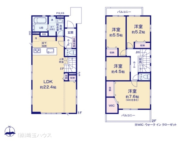 越谷市川柳町1期　新築戸建て　全1棟