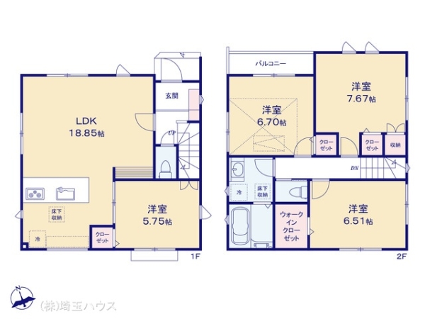 川口市小谷場　新築戸建て　全2棟