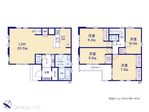 草加市遊馬町1期　新築戸建て　全1棟