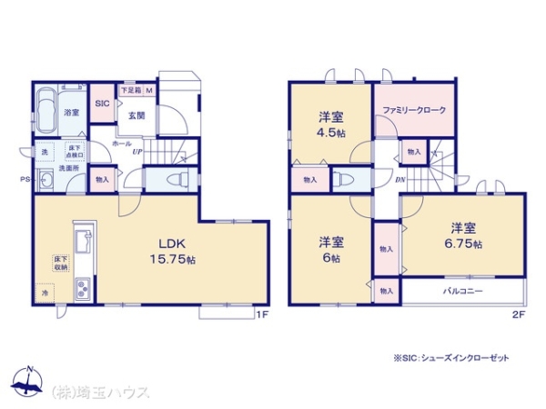川口市青木3丁目91番 新築戸建て 全4棟