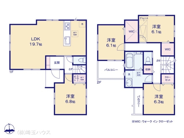 川口市元郷324　新築戸建て　全2棟