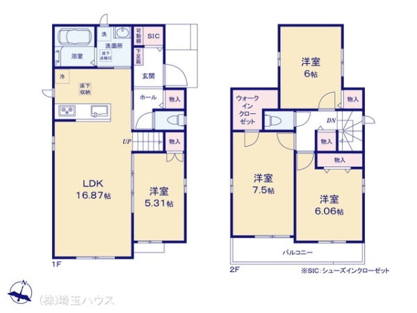 春日部市一ノ割1丁目497番　新築戸建て　全8棟