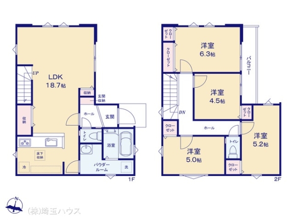 草加市八幡町1期 新築戸建て 全1棟