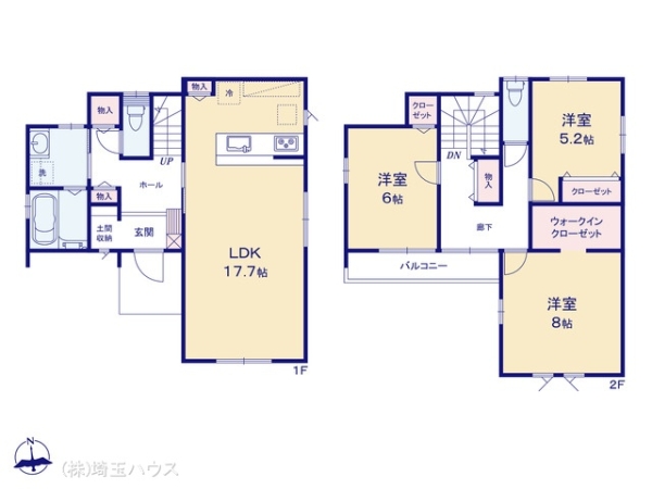 久喜市葛梅(623) 新築戸建て 全2棟