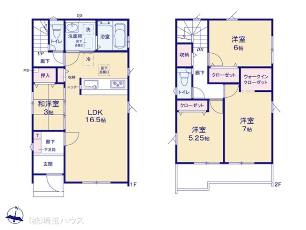 春日部市栄町9期 新築戸建て 全3棟