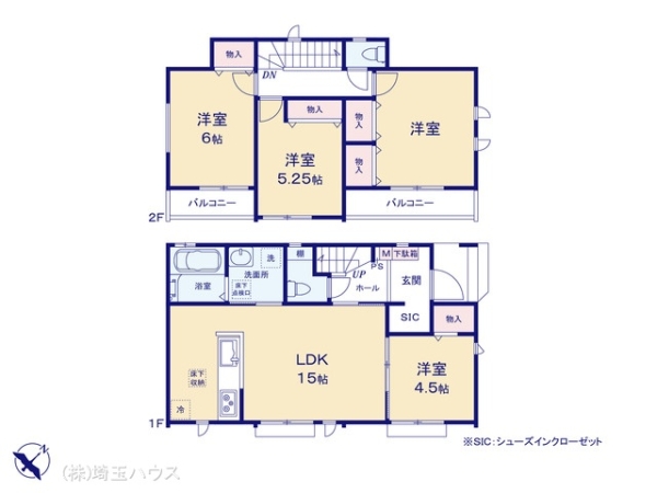川口市安行慈林621番　新築戸建て　全1棟