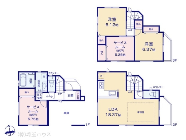 川口市元郷4丁目 新築戸建て 全2棟