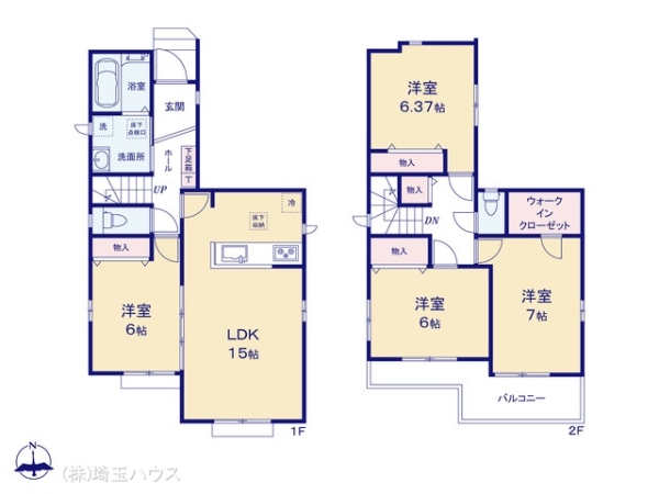 草加市西町932番　新築戸建て　全4棟