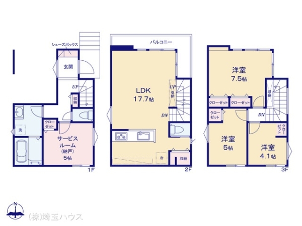 川口市北原台104 新築戸建て 全2棟