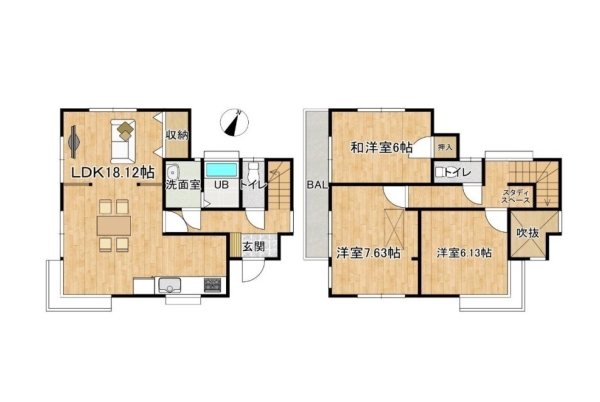 上尾市泉台２丁目の中古一戸建て