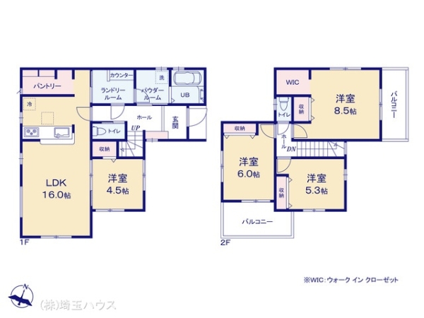 岩槻区加倉4丁目第2 新築戸建て 全2棟
