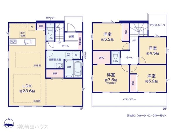 草加市谷塚町26期 新築戸建て 全2棟